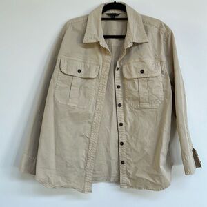 Banana Republic Essential Shirt Jacket | Wheat